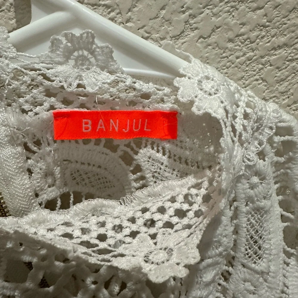 White Lace Sleeveless Top